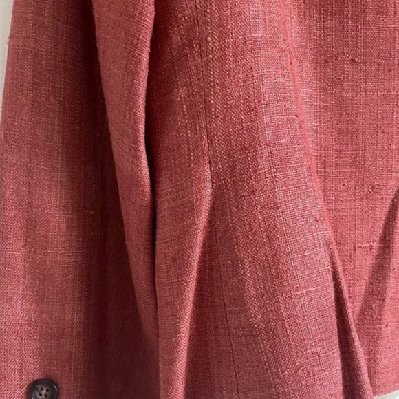 Vintage Raw Silk Blazer Rosewood - Picture 8 of 14